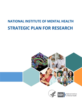 National Institute of Mental Health Strategic Plan for Research