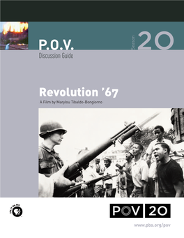 Revolution ’67 a Film by Marylou Tibaldo-Bongiorno