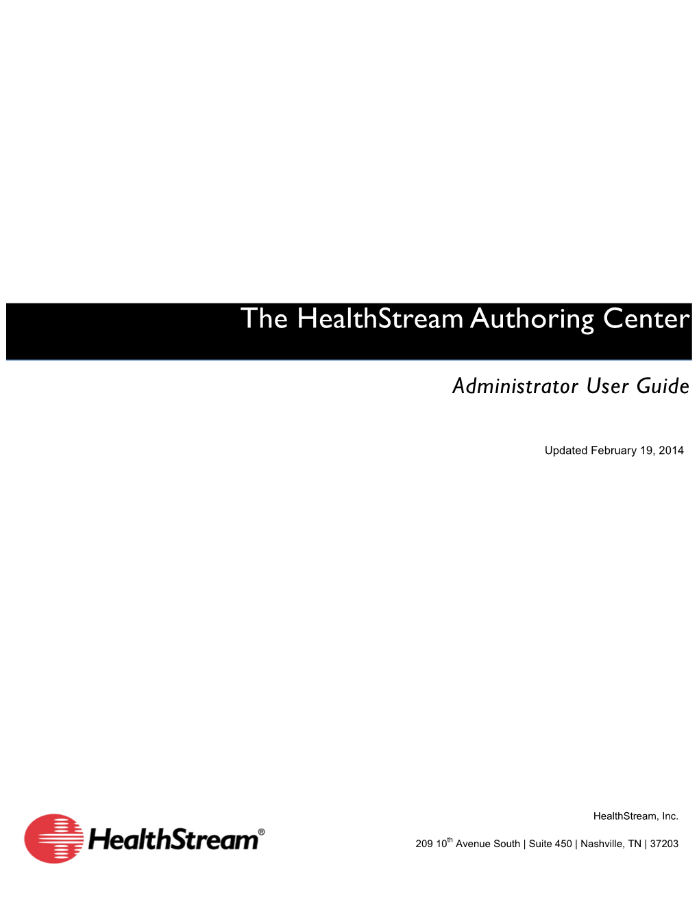The Healthstream Authoring Center