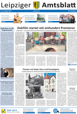 LEIPZIGER Amtsblatt Vom 29.10.2016, Ausgabe 19/2014