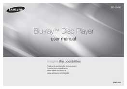 Samsung BD-E5400 Blu-Ray Disc Player