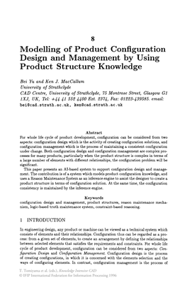 Modelling of Product Configuration Design and Management by Using Product Structure Knowledge