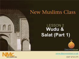 LESSON 2 Wudu & Salat (Part 1)