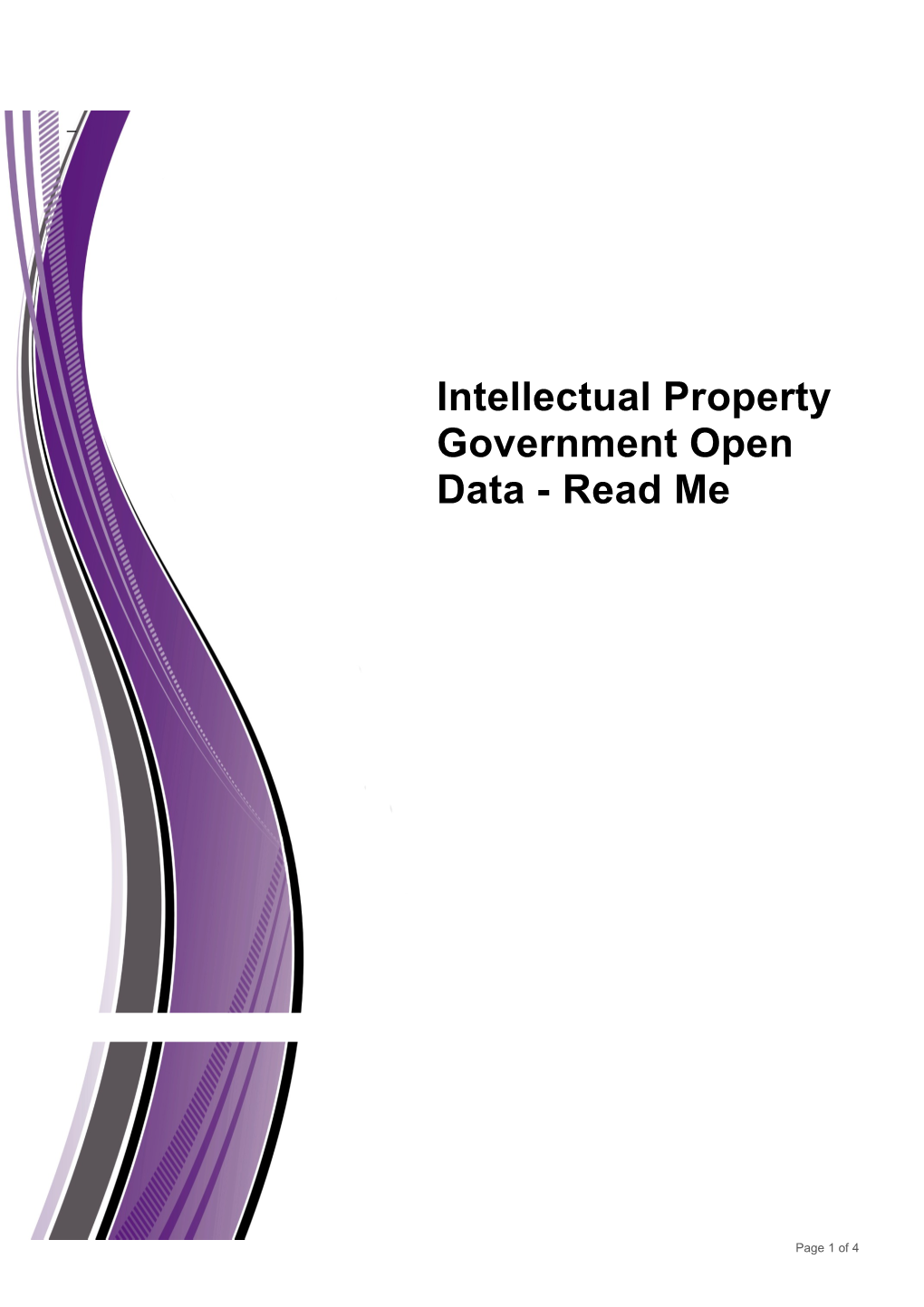 Intellectual Property Government Open Data - Read Me