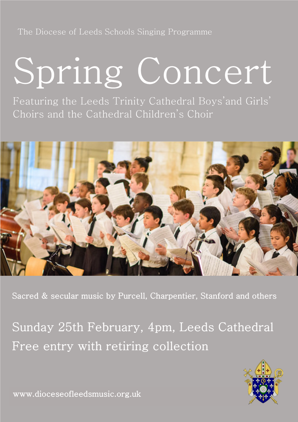 Sunday 25Th February, 4Pm, Leeds Cathedral Free Entry with Retiring Collection