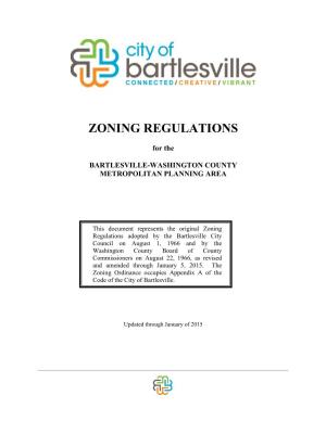 Zoning Regulations As Amended 1-5-2015