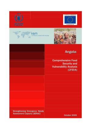 Angola: Comprehensive Food Security and Vulnerability Analysis (CFSVA)