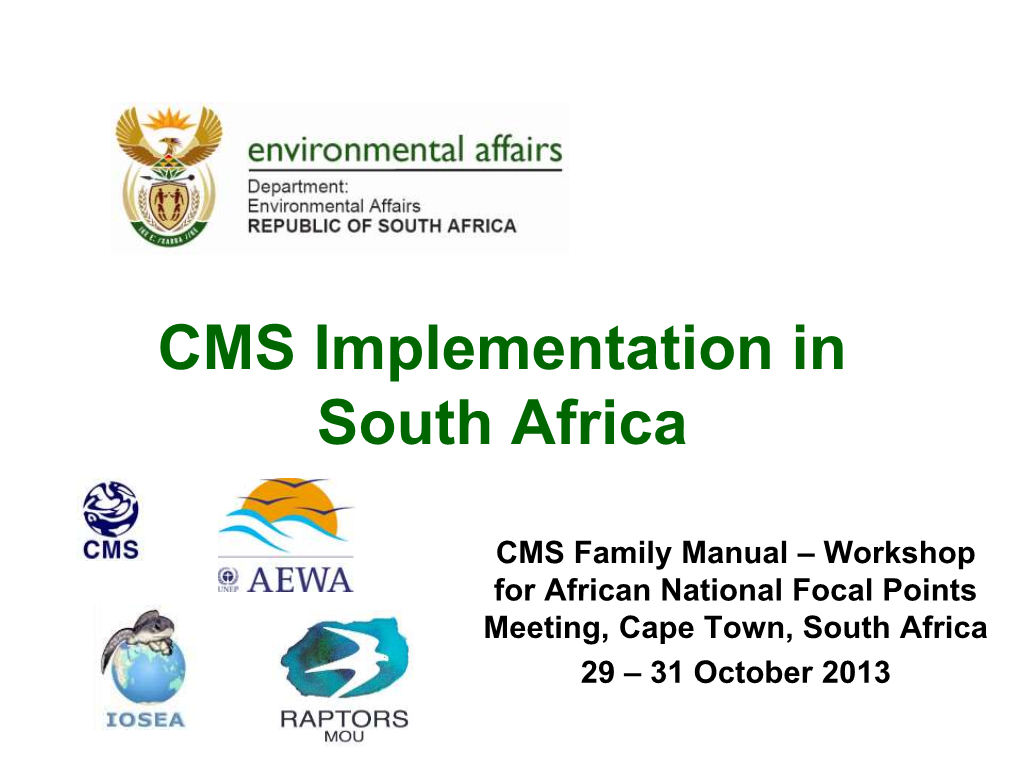 CMS Implementation in South Africa