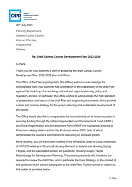 Draft Galway County Development Plan 2022-2028