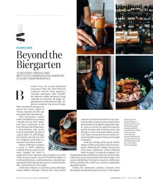 Beyond the Biergarten at METZGER, VIRGINIA CHEF BRITTANNY ANDERSON GIVES GERMANIC FLAVORS THEIR PROPER DUE