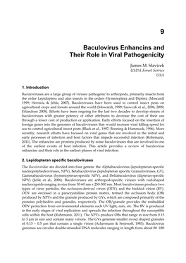 Baculovirus Enhancins and Their Role in Viral Pathogenicity