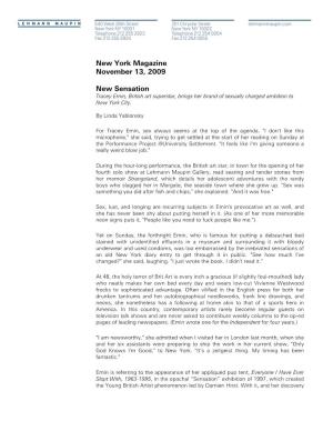 TE-New York Mag 11.13.09 Text