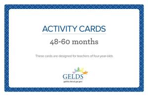 ACTIVITY CARDS 48-60 Months