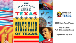 2018 State Fair of Texas Preview