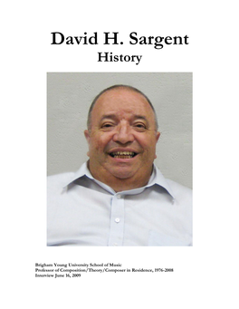 David H. Sargent History