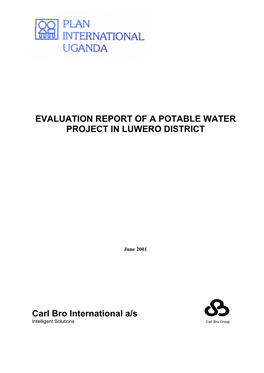 Evaluation Report of a Potable Water Project in Luwero District