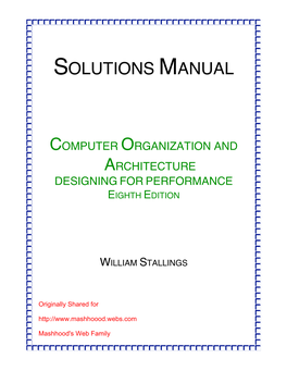 Solutions Manual