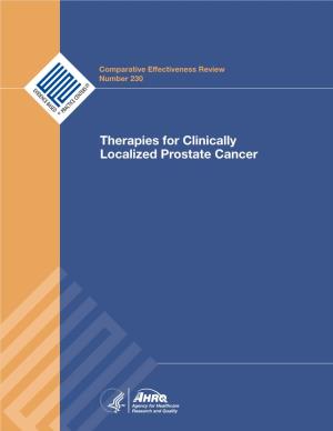 Therapies for Clinically Localized Prostate Cancer: Final Report