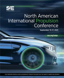 North American International Propulsion Conference September 15-17, 2021