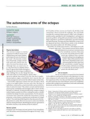 The Autonomous Arms of the Octopus by Kara Rosania