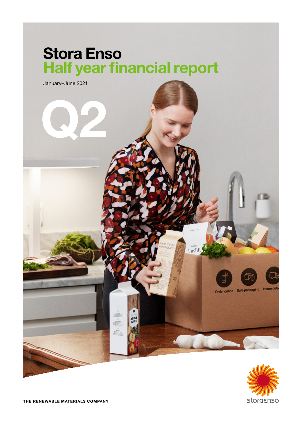 Stora Enso Half Year Financial Report January–June 2021 Q2 Results Summary