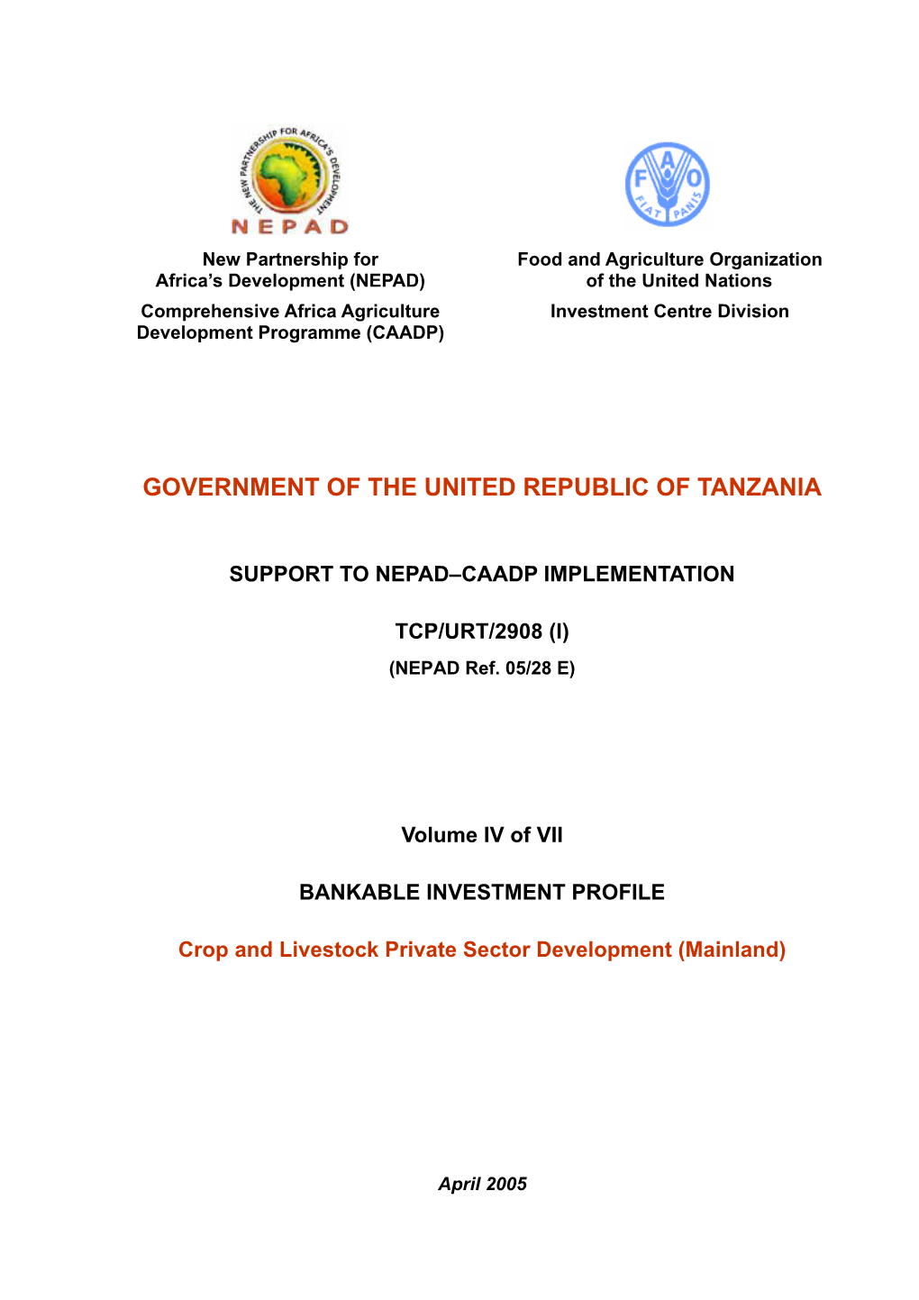 Government of the United Republic of Tanzania