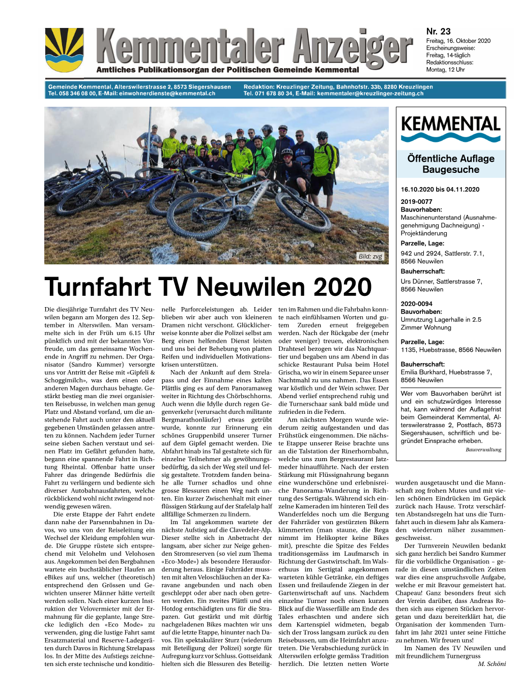 Turnfahrt TV Neuwilen 2020 8566 Neuwilen 2020-0094 Die Diesjährige Turnfahrt Des TV Neu- Nelle Parforceleistungen Ab