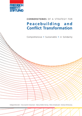 Peacebuilding and Conflict Transformation