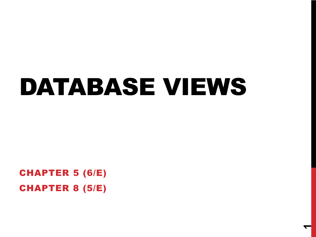 Database Views