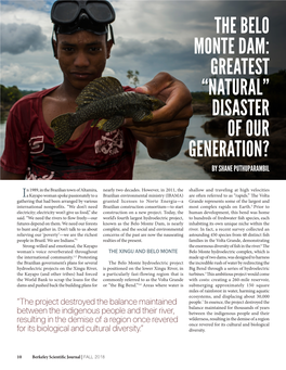 The Belo Monte Dam: Greatest “Natural” Disaster of Our Generation? by Shane Puthuparambil
