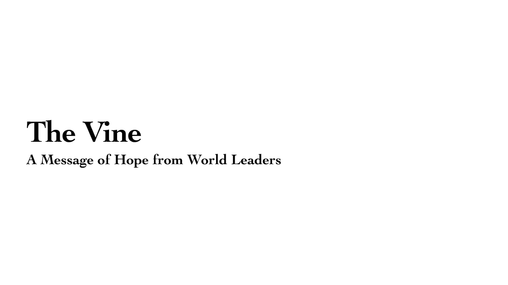 A Message of Hope from World Leaders Book Overview