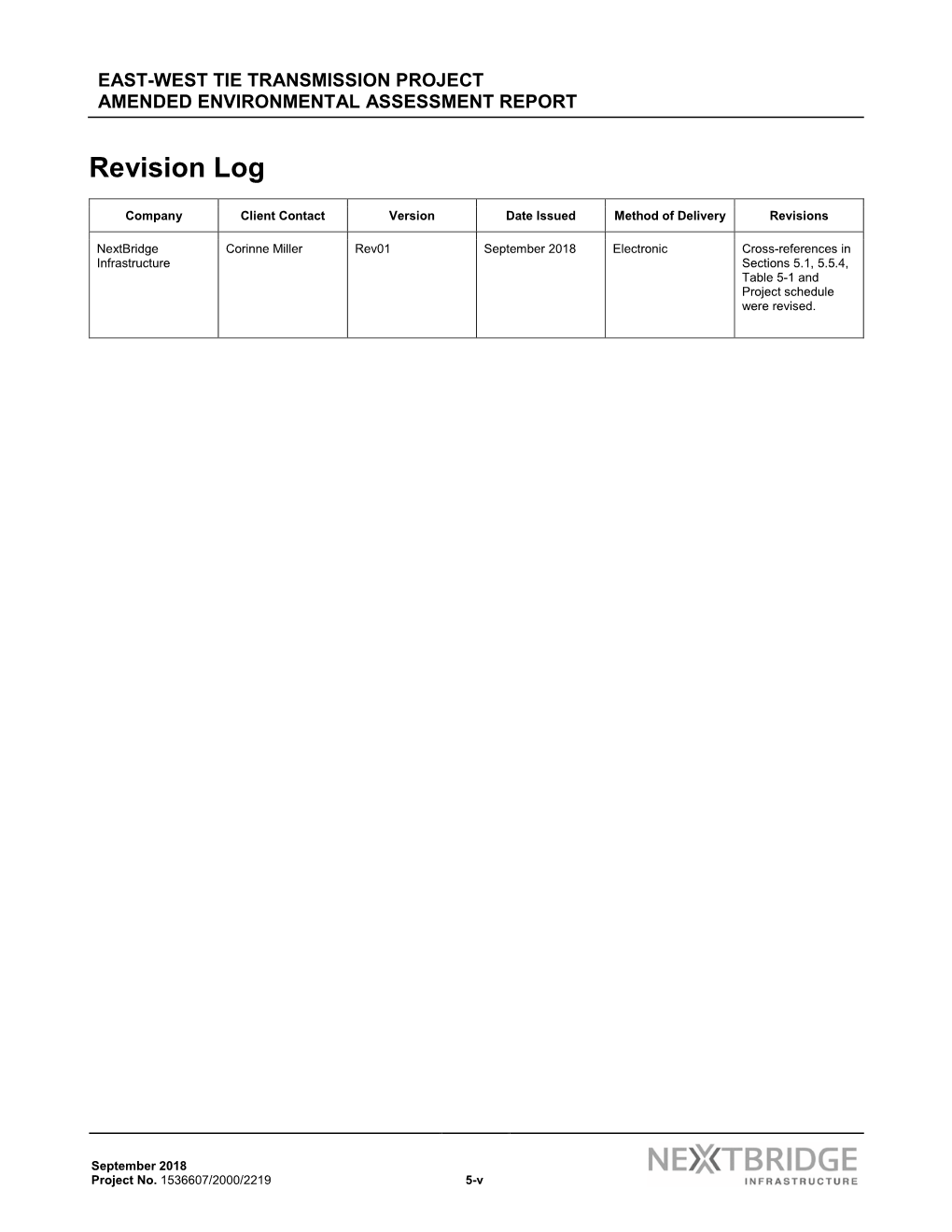 Environmental Effects Assessment Approach