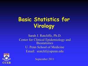 Topics in Biostatistics: Part II