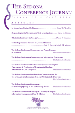 The Sedona Conference Full Journal 2014.Pdf