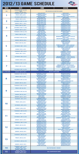 2012-13 Schedule(All)