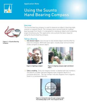 Using the Suunto Hand Bearing Compass