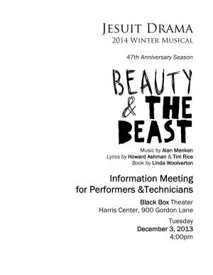 Jesuit Drama 2014 Winter Musical