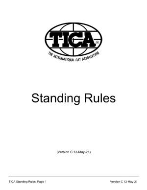 Standing Rules