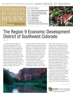 The Region 9 Economic Development District of Southwest Colorado Jill Seyfarth