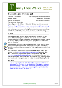 Hascombe and Hydon's Ball