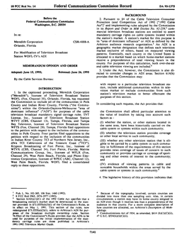 Federal Communications Commission Record DA 95-1375
