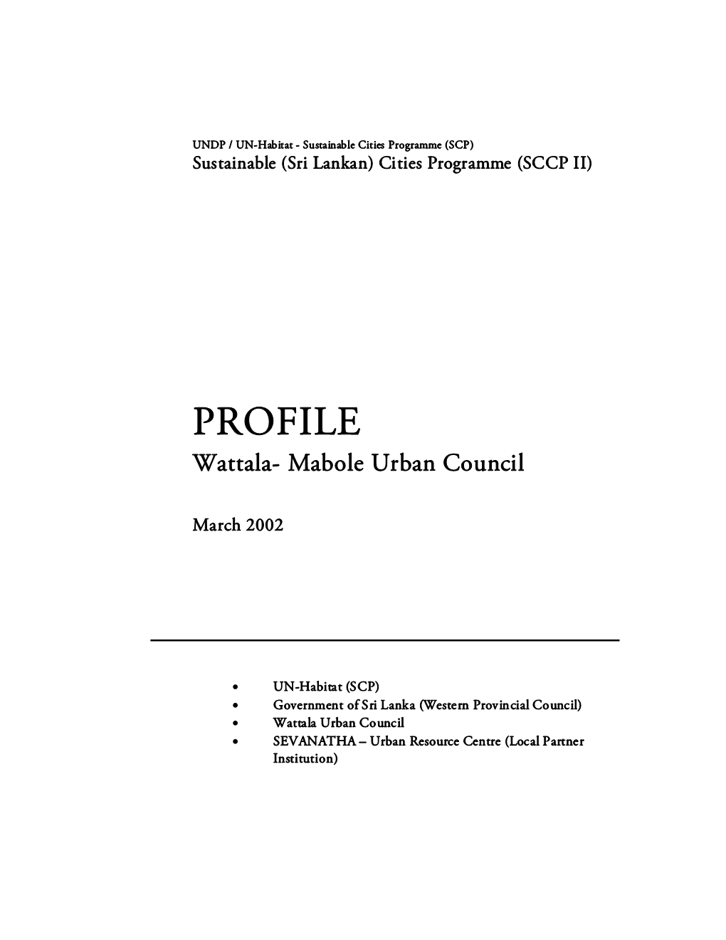 Wattala- Mabole Urban Council