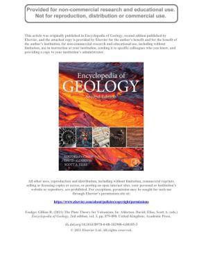 The Plate Theory for Volcanism