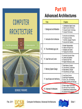 Computer Architecture, Part 7