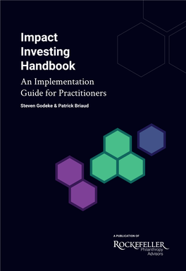 Impact Investing Handbook an Implementation Guide for Practitioners