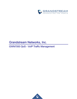 GWN7000 Qos - Voip Traffic Management