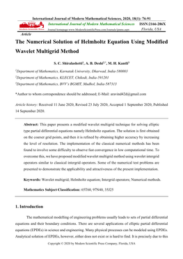 The Numerical Solution of Helmholtz Equation Using Modified Wavelet Multigrid Method