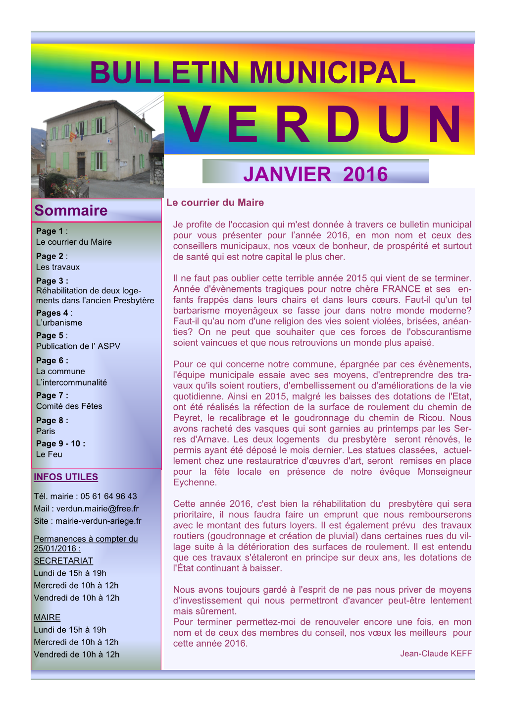 Bulletin Municipal 2016