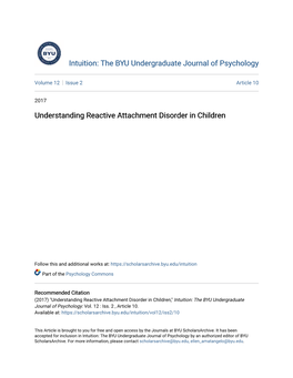 Understanding Reactive Attachment Disorder in Children