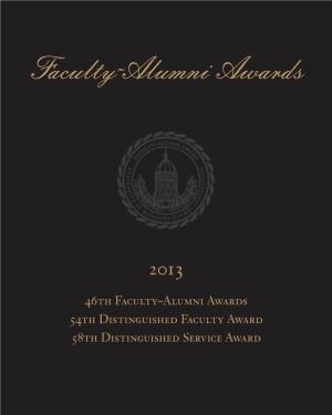 Faculty~Alumni Awards